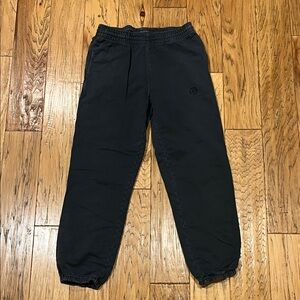 Anine Bing Navy Blue Logo Sweatpants
